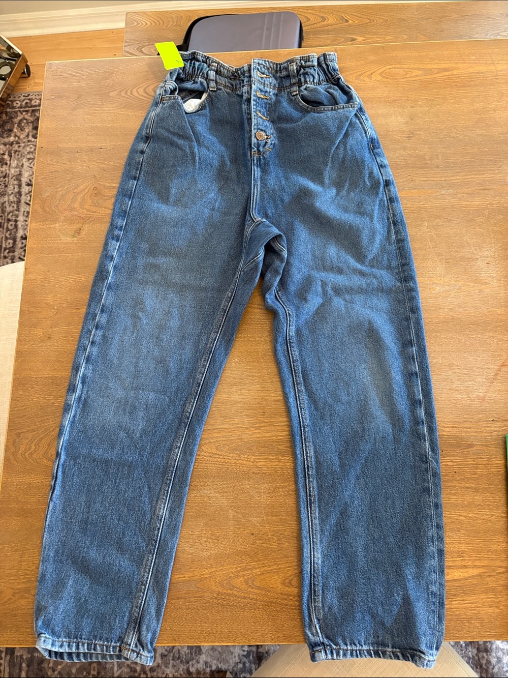 Zara Men's Dark Blue Relaxed Denim Jeans